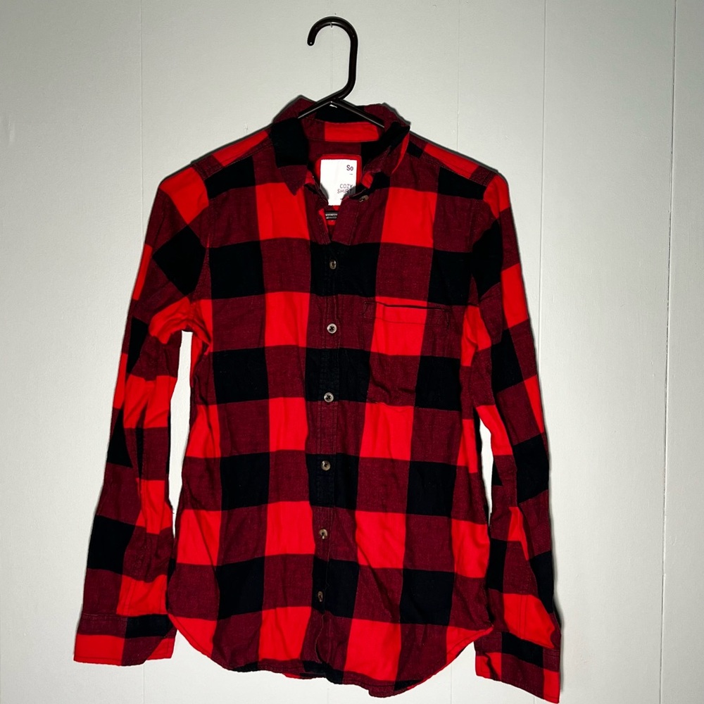 SO Cozy Shirt | Size Small | Oversized Long Sleeve Flannel Shirt | Fall Pictures